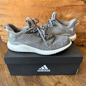 Adidas Alphabounce 1 Gray/White Running Shoes Men's 8.5M